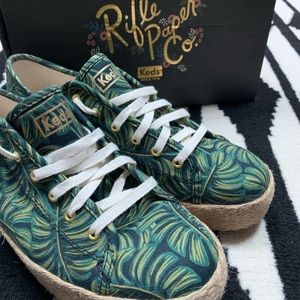 Limited Edition Keds x Rifle Paper Co.  Palm Leaf